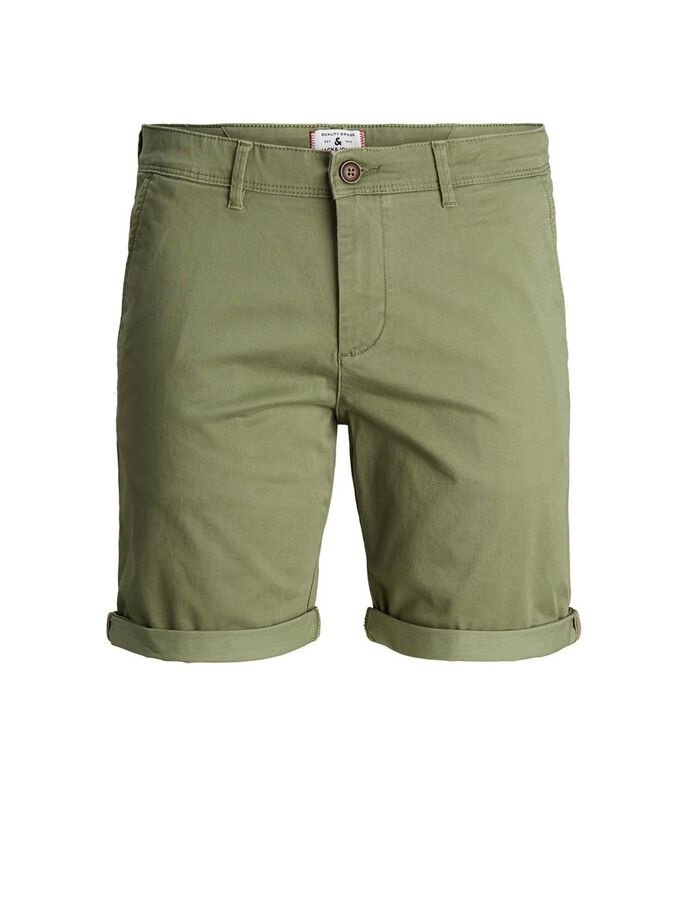 Шорти JJIBOWIE JJSHORTS SOLID SA STS 12165604 Deep Lichen Green Jack&Jones Хакі S, фото №1