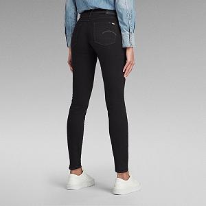 Женские джинсы G‑STAR RAW 3301 Mid Skinny Elto Nero Black - 28 synthetic.ua - Фото 1