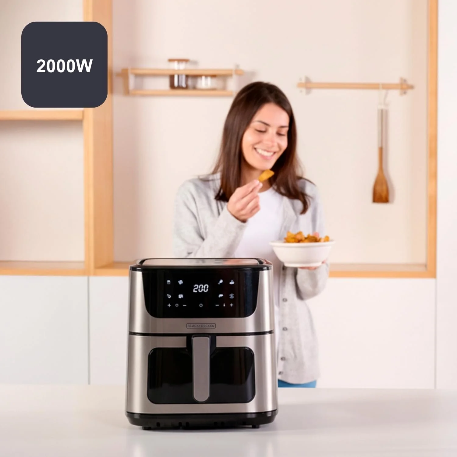 Мультипіч Black+Decker BXAF8000E 8 л 2000 Вт, фото №4 Мультипіч Black+Decker BXAF8000E 8 л 2000 Вт, фото №4