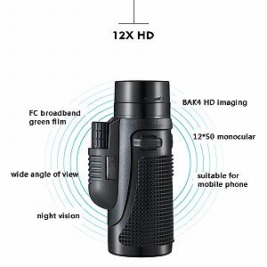 Монокуляр Protable Teleskop з тримачем для смартфону та штативом для спостереження за птахами 40x60 synthetic.ua - Фото 1