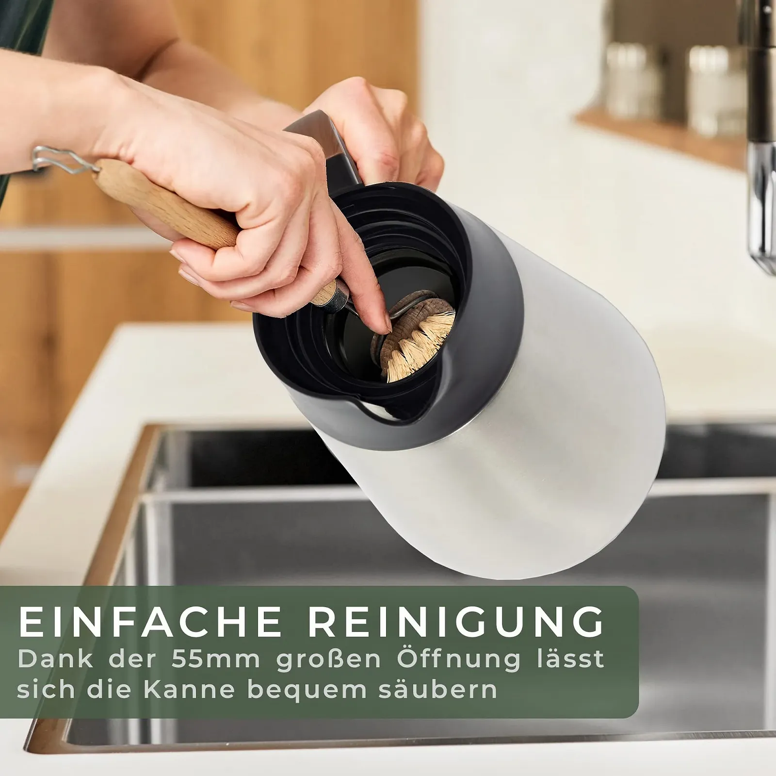 Термос-кавник WALDWERK 1.5 л - Кавник з подвійними стінками з нержавіючої сталі 304, фото №5