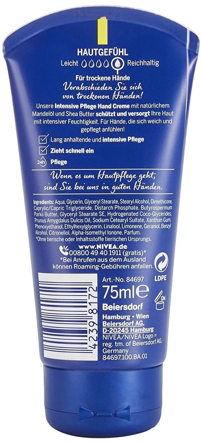 Крем для рук NIVEA Intensive Care 75 мл, Зволожуючий, фото №8