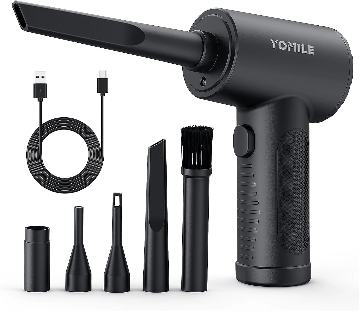 Аккумуляторная воздуходувка YOMILE 120000 RPM 7600 мАч 3 скорости, фото №1 Аккумуляторная воздуходувка YOMILE 120000 RPM 7600 мАч 3 скорости, фото №1