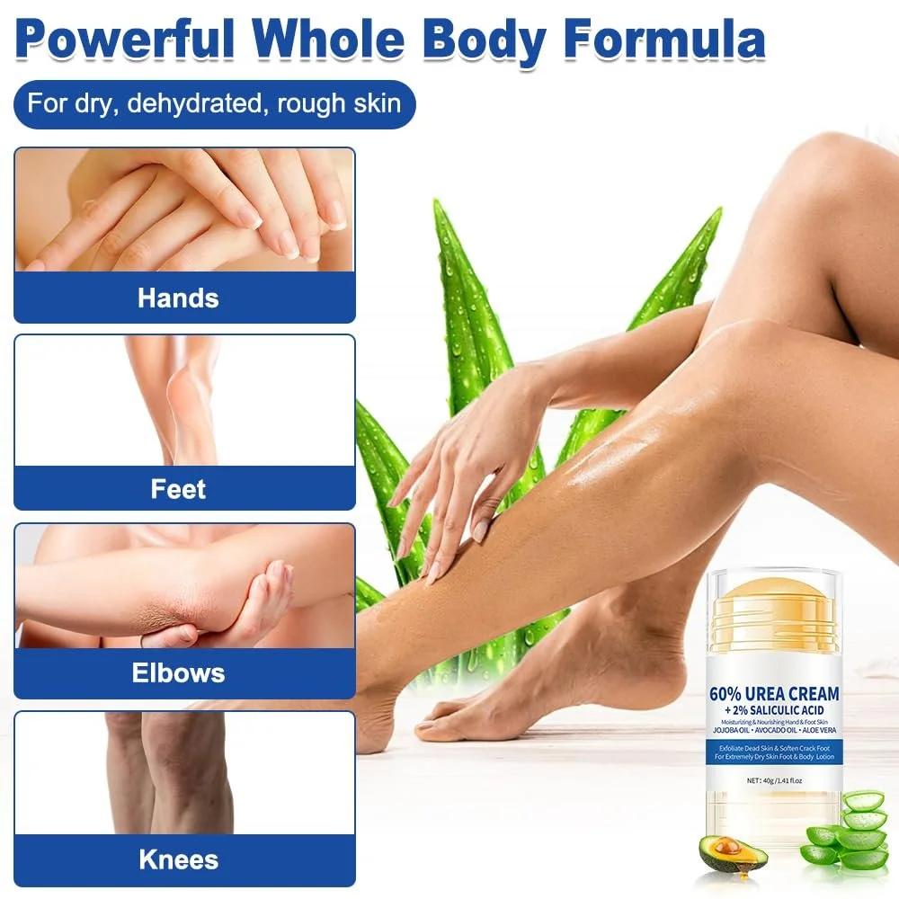 Крем для ног увлажняющий против трещин с 60% мочевины и салициловой кислотой 2 шт., фото №7