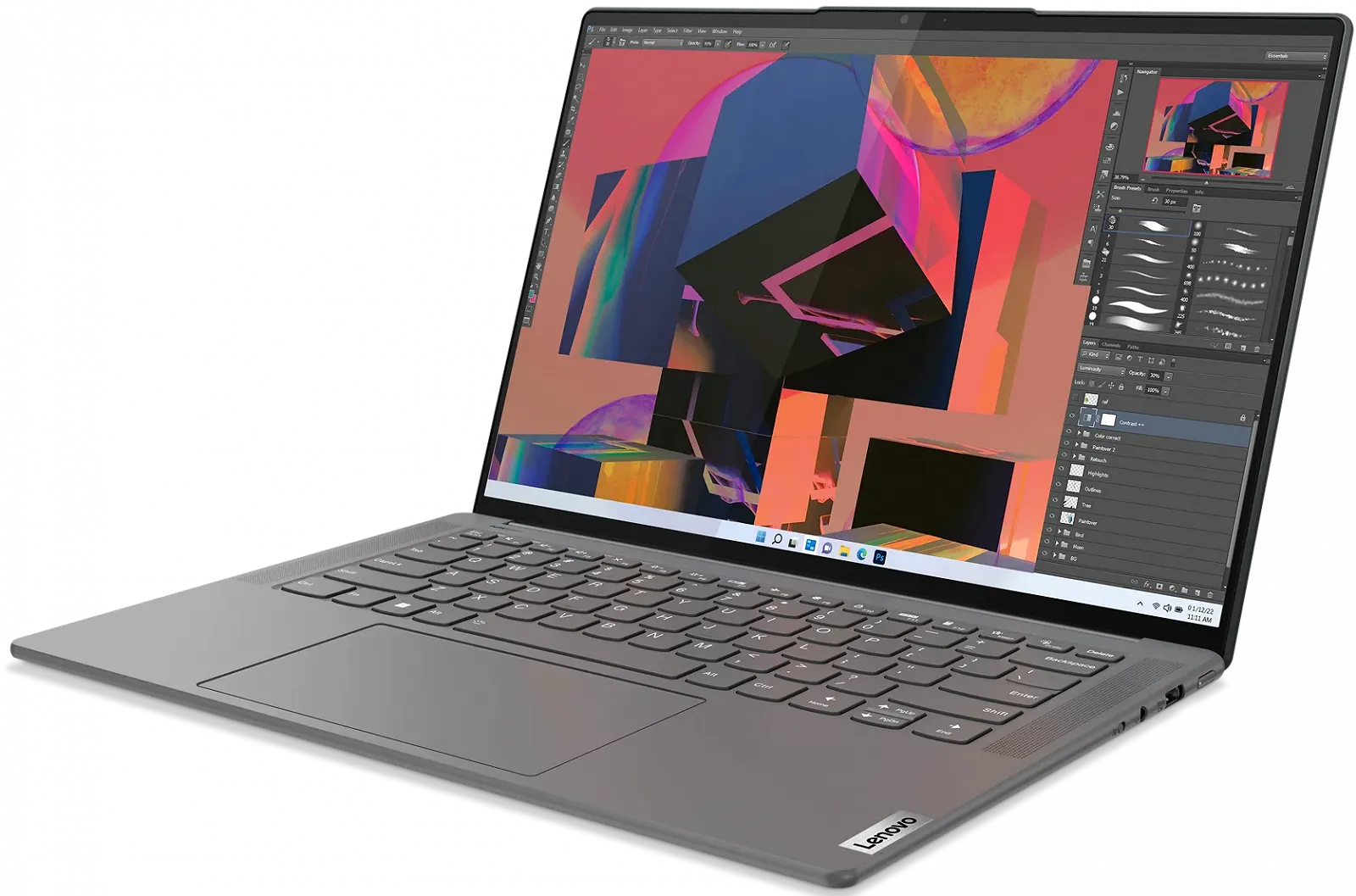 Ультрабук 14.5" Lenovo Yoga Slim 7 ProX (14ARH7) AMD Ryzen 5 6600HS RAM 16GB SSD 512GB 12ч батарея Win11 Алюминиевый корпус (UKR), фото №5