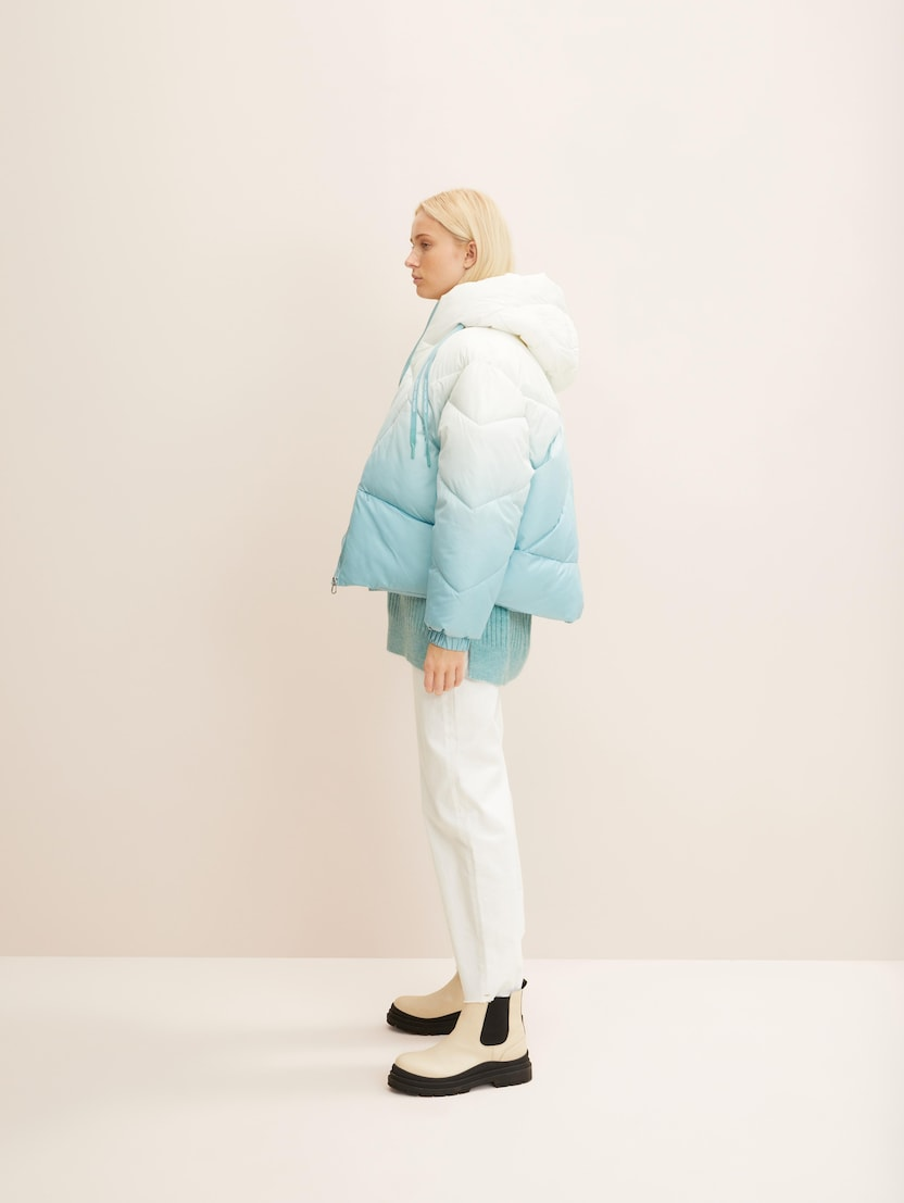Куртка modern short puffer jacket 1032686-30270 Tom Tailor Блакитний M, фото №3
