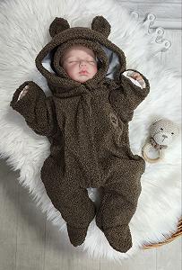 Чоловічок та шапочка тедді 62р коричневий - Фото 1