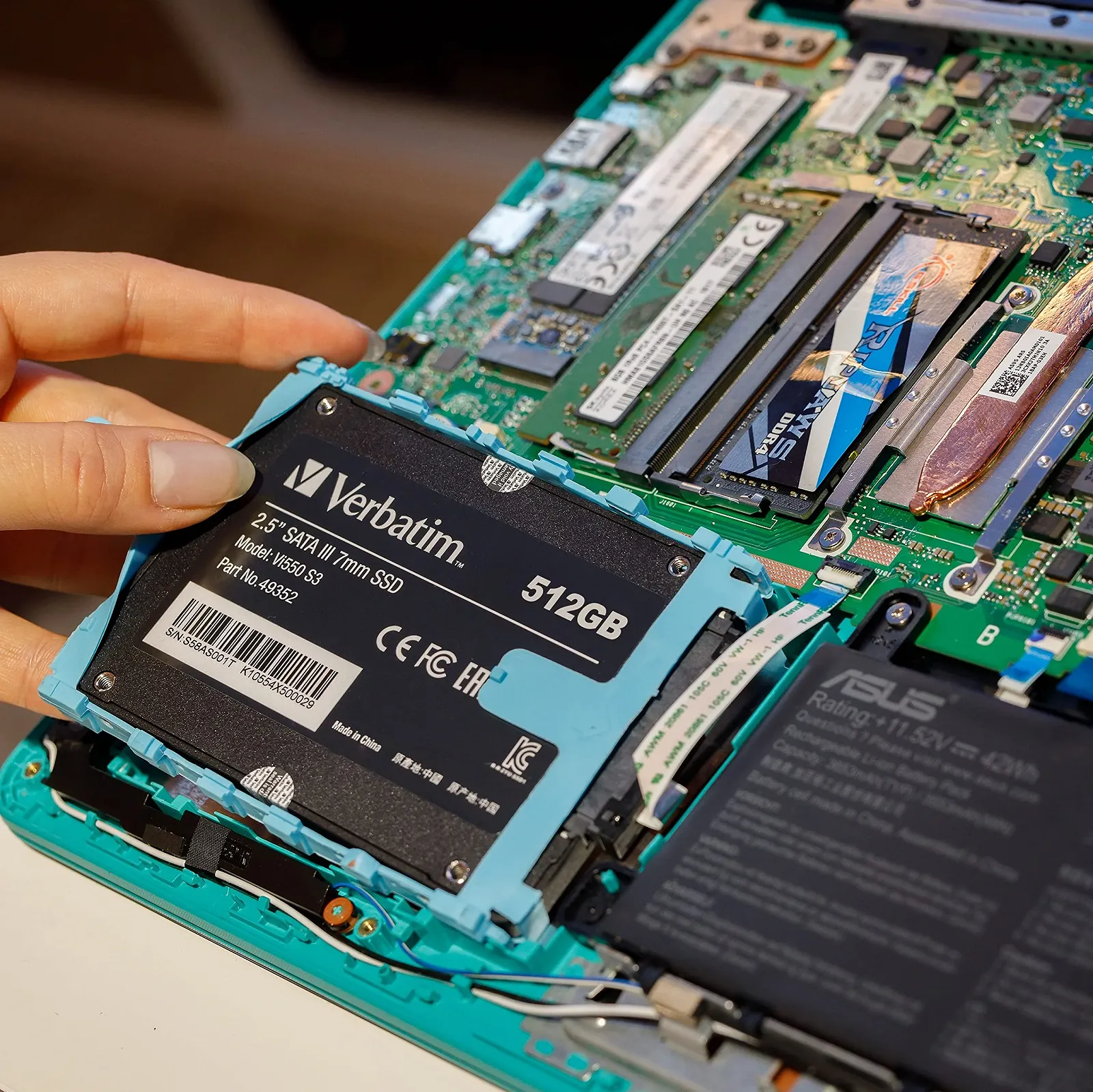 Накопичувач SSD Verbatim Vi500 S3 512ГБ 2.5" SATA III, фото №5