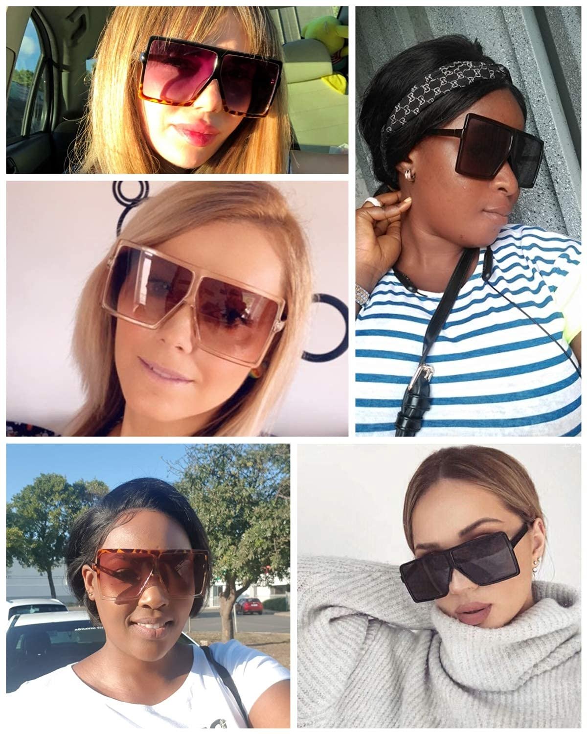 Сонцезахисні окуляри Квадратні FEISEDY B2539 Оверсайз, велика оправа, для жінок та чоловіків, фото №7 Сонцезахисні окуляри Квадратні FEISEDY B2539 Оверсайз, велика оправа, для жінок та чоловіків, фото №7