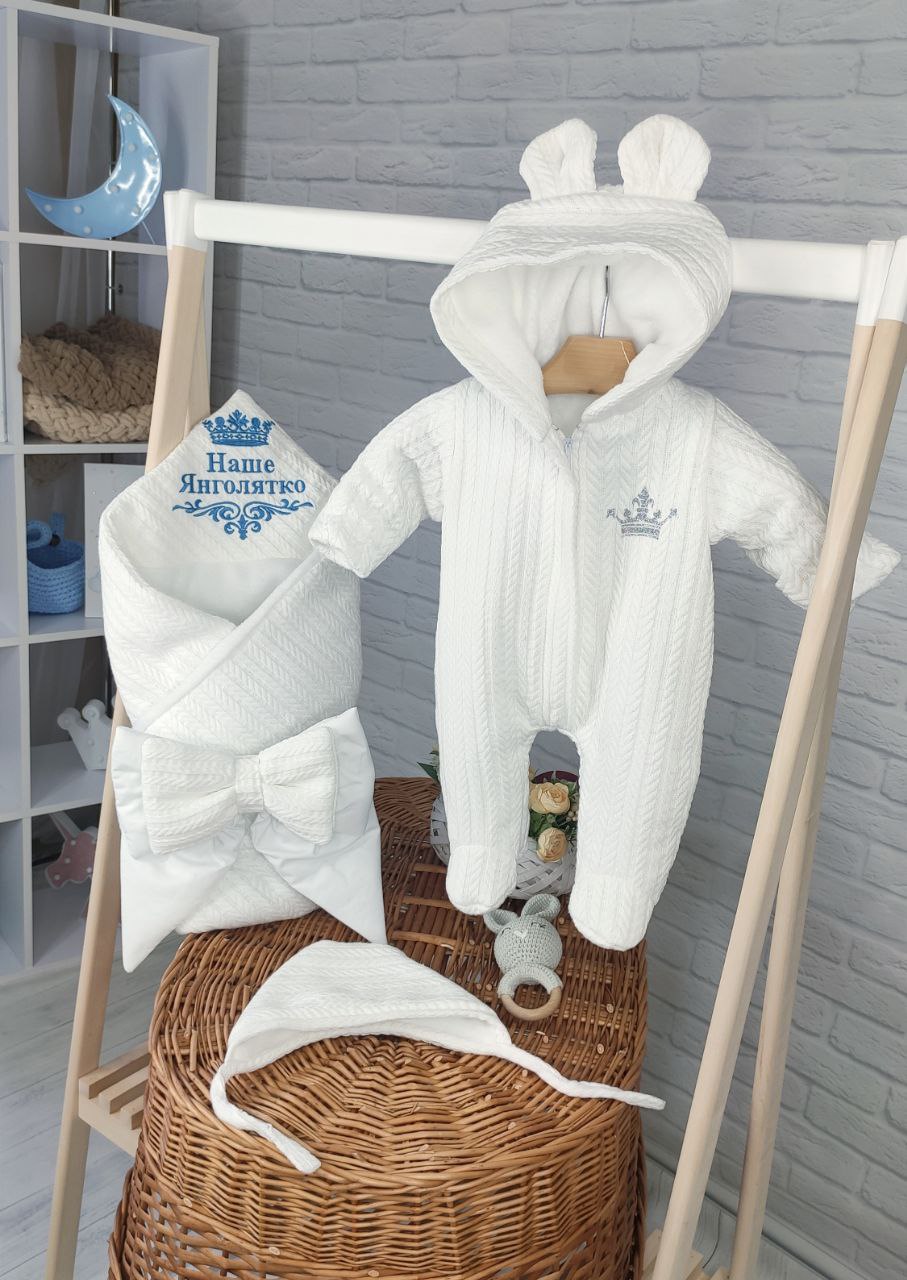 Набор для новорожденного: конверт и одежда Маленькое чудо (В0063), фото №5 Набор для новорожденного: конверт и одежда Маленькое чудо (В0063), фото №5