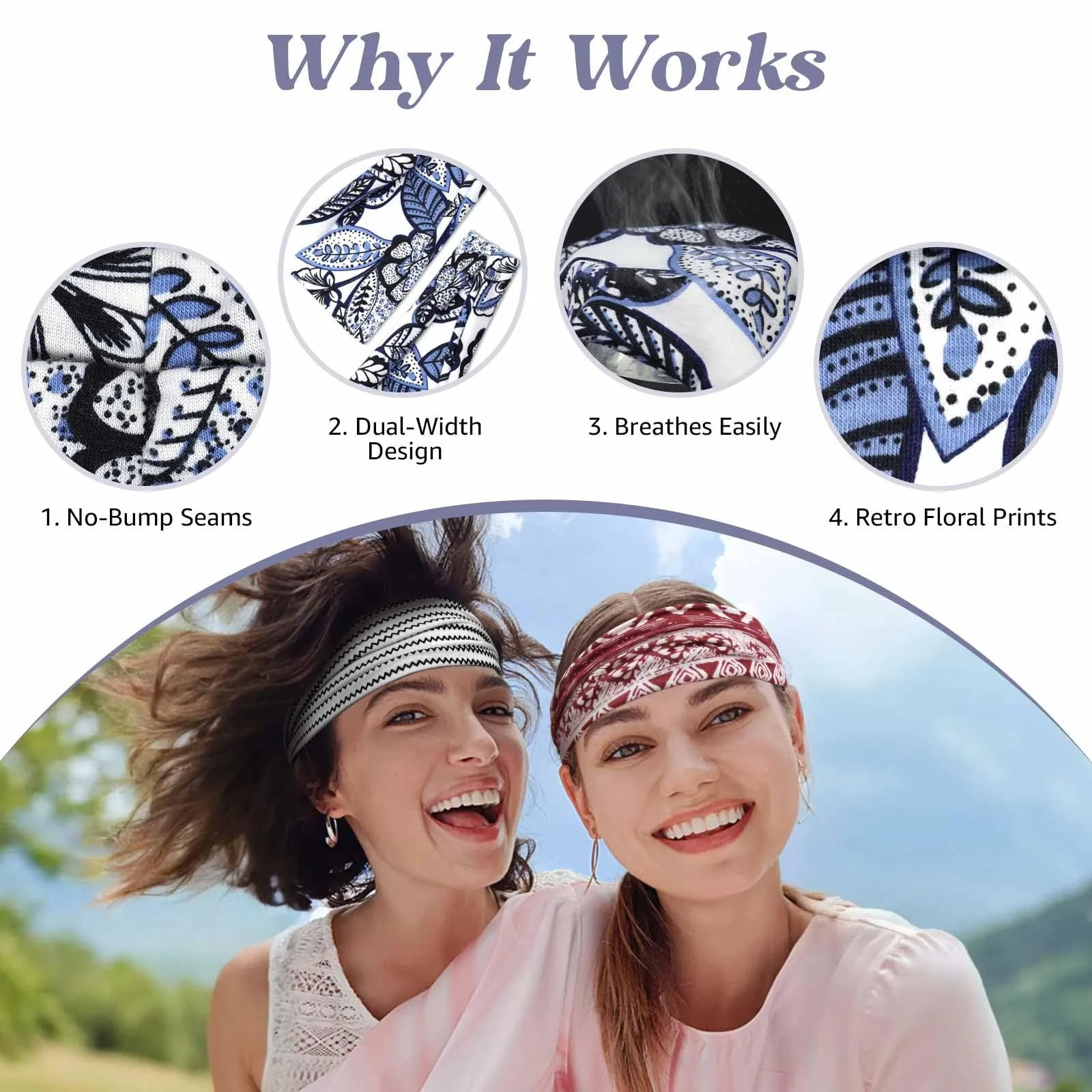 Еластичні пов'язки на голову для жінок, фото №7 Еластичні пов'язки на голову для жінок, фото №7