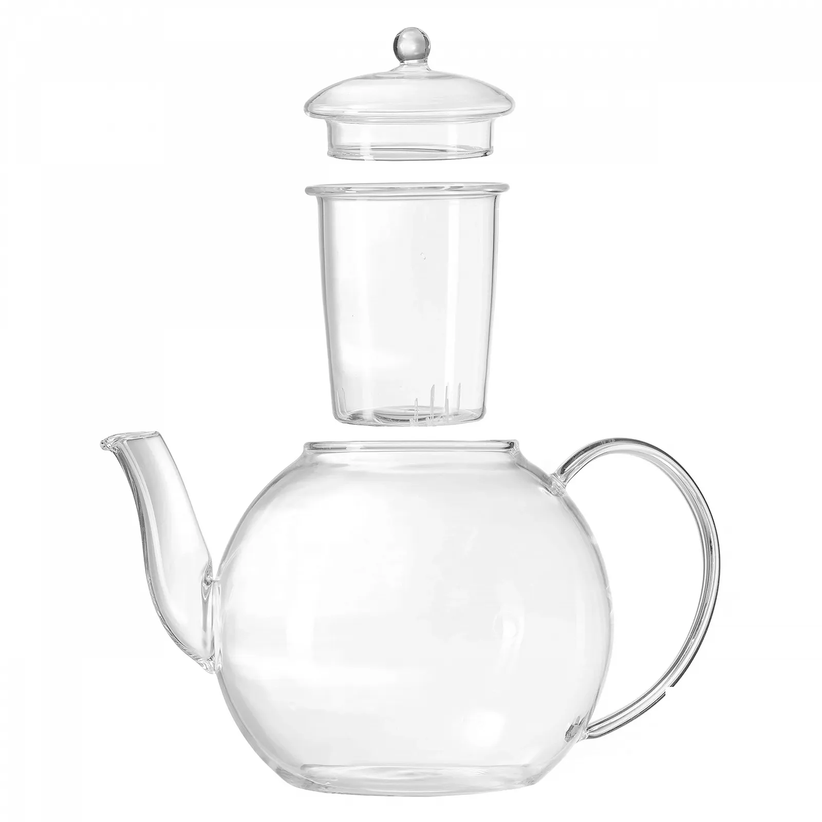 Чайник-заварник Leonardo Armonia Отдельный 1200 мл Прозрачный, фото №4