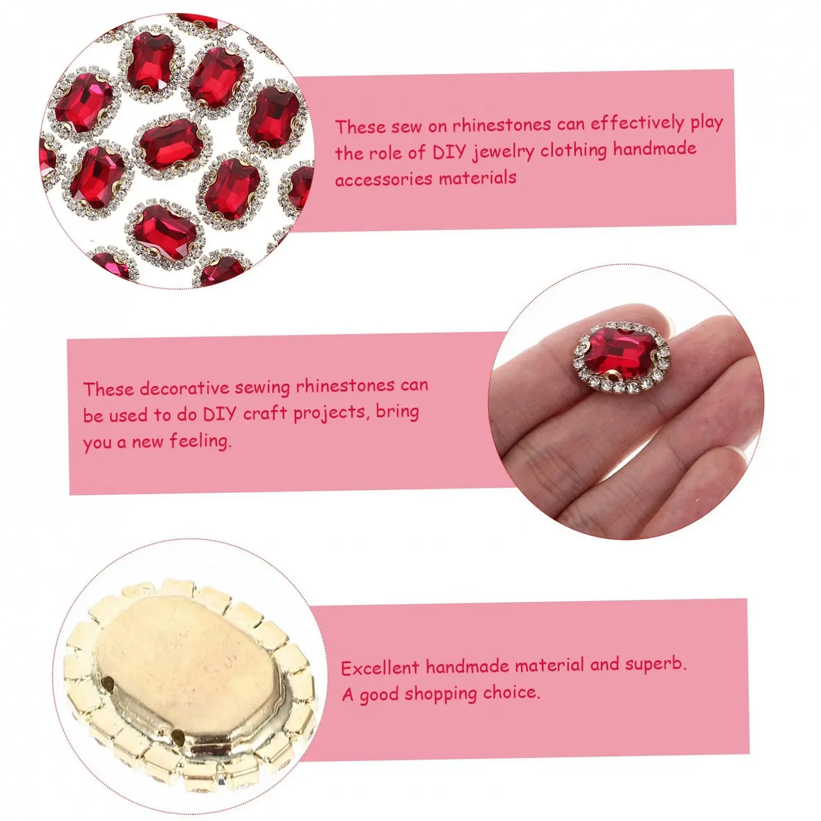 Стрази Пришивні для одягу 20 шт., фото №9