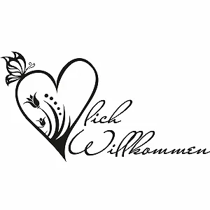 Наклейка на стену GRAZDesign Welcome 57 x 30 см Красная 031 synthetic.ua - Фото 1