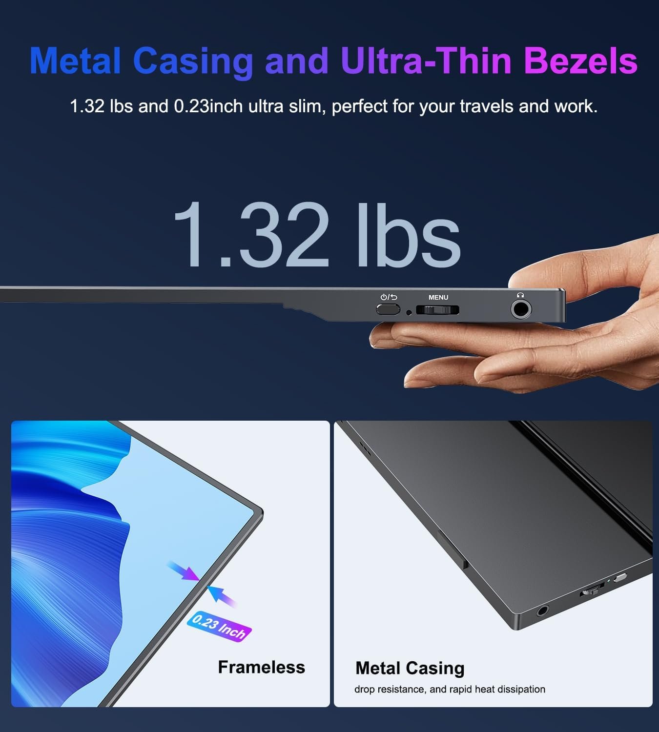 Монитор портативный 15.6" MOMODS GS156CM2-B Full HD IPS 60 Гц, фото №7 Монитор портативный 15.6" MOMODS GS156CM2-B Full HD IPS 60 Гц, фото №7