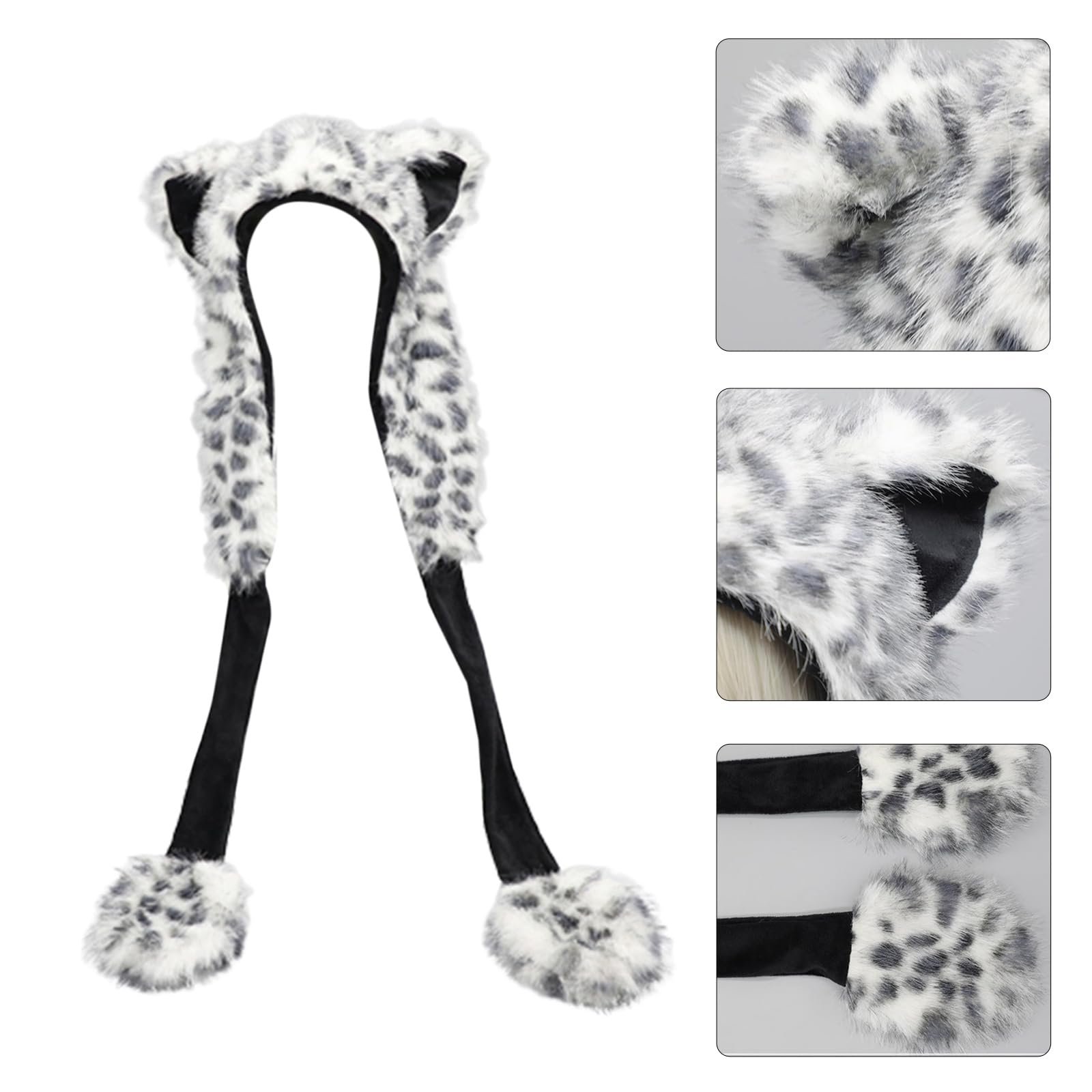 Мягкая плюшевая шапка Ldabrye с мультяшными ушками, фото №2