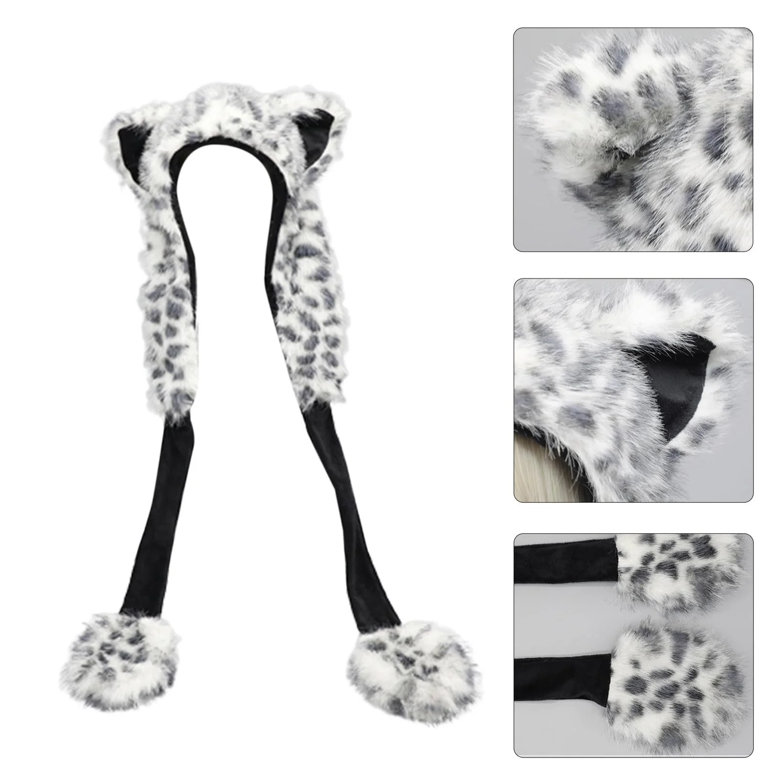 Мягкая плюшевая шапка Ldabrye с мультяшными ушками, фото №2