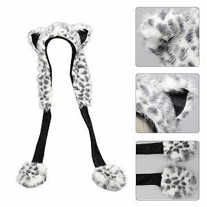 Мягкая плюшевая шапка Ldabrye с мультяшными ушками synthetic.ua - Фото 1