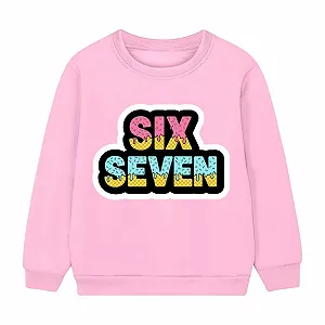 Свободный свитшот для девочки с принтом, длинными рукавами и круглым вырезом, мягкая, удобная ткань, одежда для отдыха, спортивная одежда для девочек-подростков и молодых женщин synthetic.ua - Фото 1