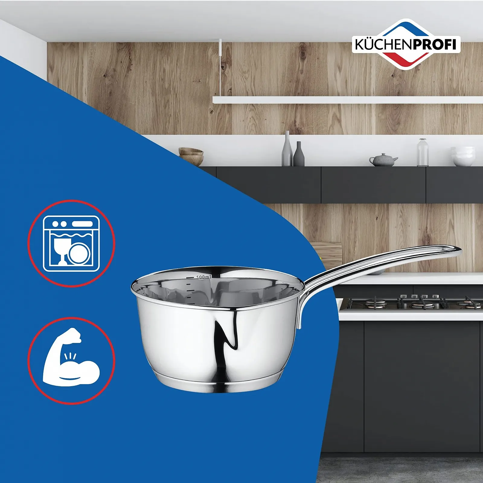 Кастрюля K",uchenprofi Нержавеющая сталь 16 см, фото №7 Кастрюля K",uchenprofi Нержавеющая сталь 16 см, фото №7