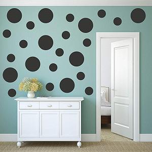 Наклейка на стіну kleb-Drauf 24 Dots помаранчева матова synthetic.ua - Фото 1