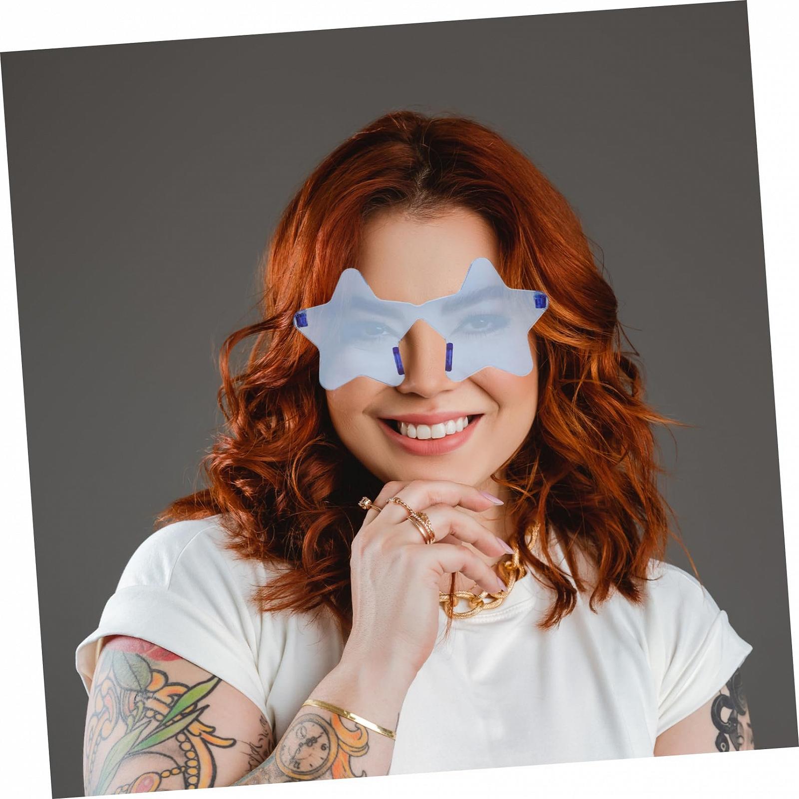 Сонцезахисні окуляри COLLBATH Pentagram, жіночі, модні, у формі зірки, унісекс, без оправи, фото №8