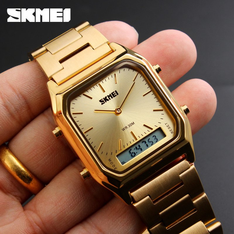 Годинник Skmei 1220GD Золотий, фото №4