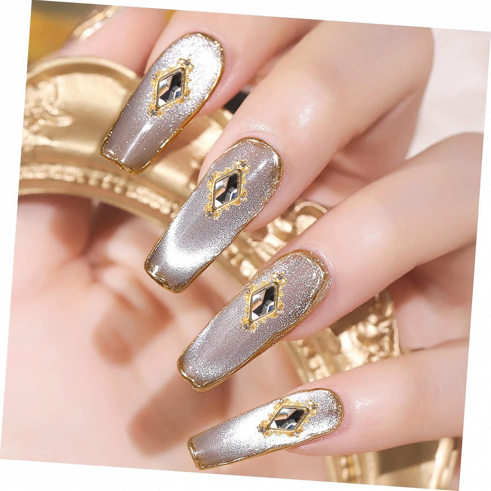 Стразы для ногтей Healvian Сердцевидные 120 шт. Блестящие украшения для дизайна ногтей, фото №9