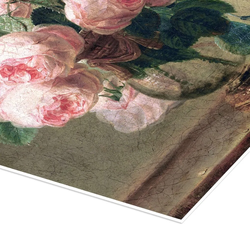 Постер Pierre Joseph Redouté Vase with Flowers 70 x 90 см зеленый., фото №3 Постер Pierre Joseph Redouté Vase with Flowers 70 x 90 см зеленый., фото №3