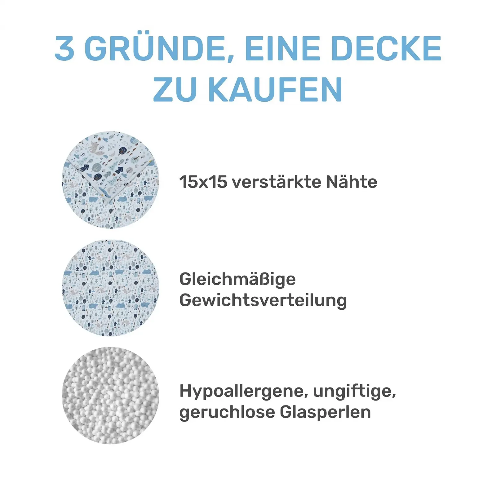 Одеяло утяжеленное Dailydream Детское 90 x 120 см 2.3 кг Forest Motif 100% Хлопок со стеклянными шариками Тяжелое одеяло для сна Вес тела 20-35 кг, фото №3 Одеяло утяжеленное Dailydream Детское 90 x 120 см 2.3 кг Forest Motif 100% Хлопок со стеклянными шариками Тяжелое одеяло для сна Вес тела 20-35 кг, фото №3