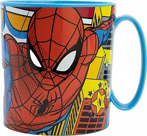 Детский набор Tataway Marvel Spiderman Человек-Паук Пластик Синий 350 мл synthetic.ua - Фото 1