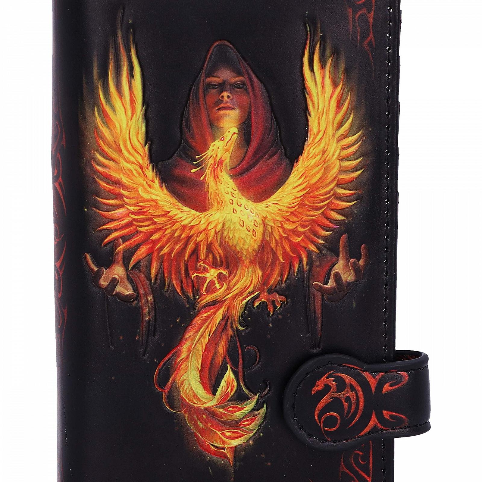 Кошелек Anne Stokes Phoenix Rising Mythical Bird Embossed Черный 18.4 см Полиуретан, фото №5
