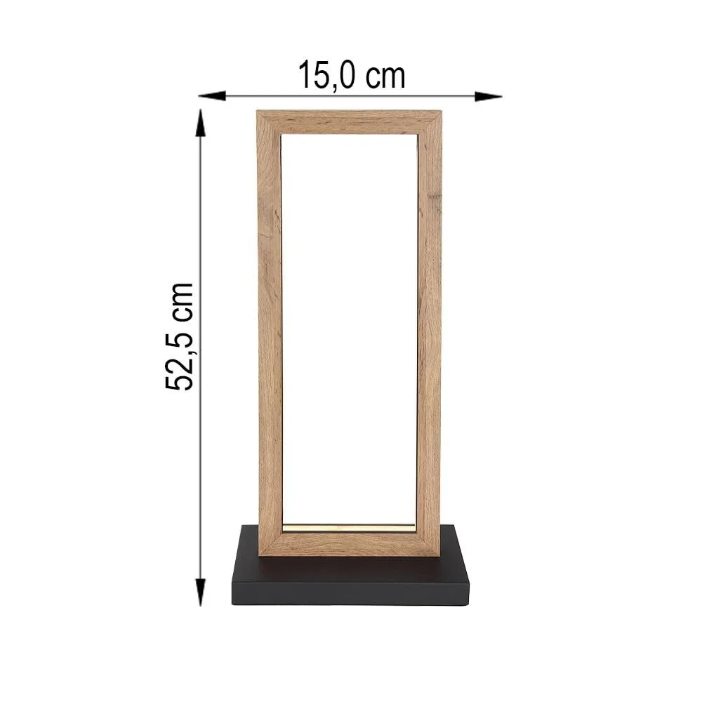 Настольная лампа LED Globo MDF Металл Коричневый Черный 52 см, фото №8