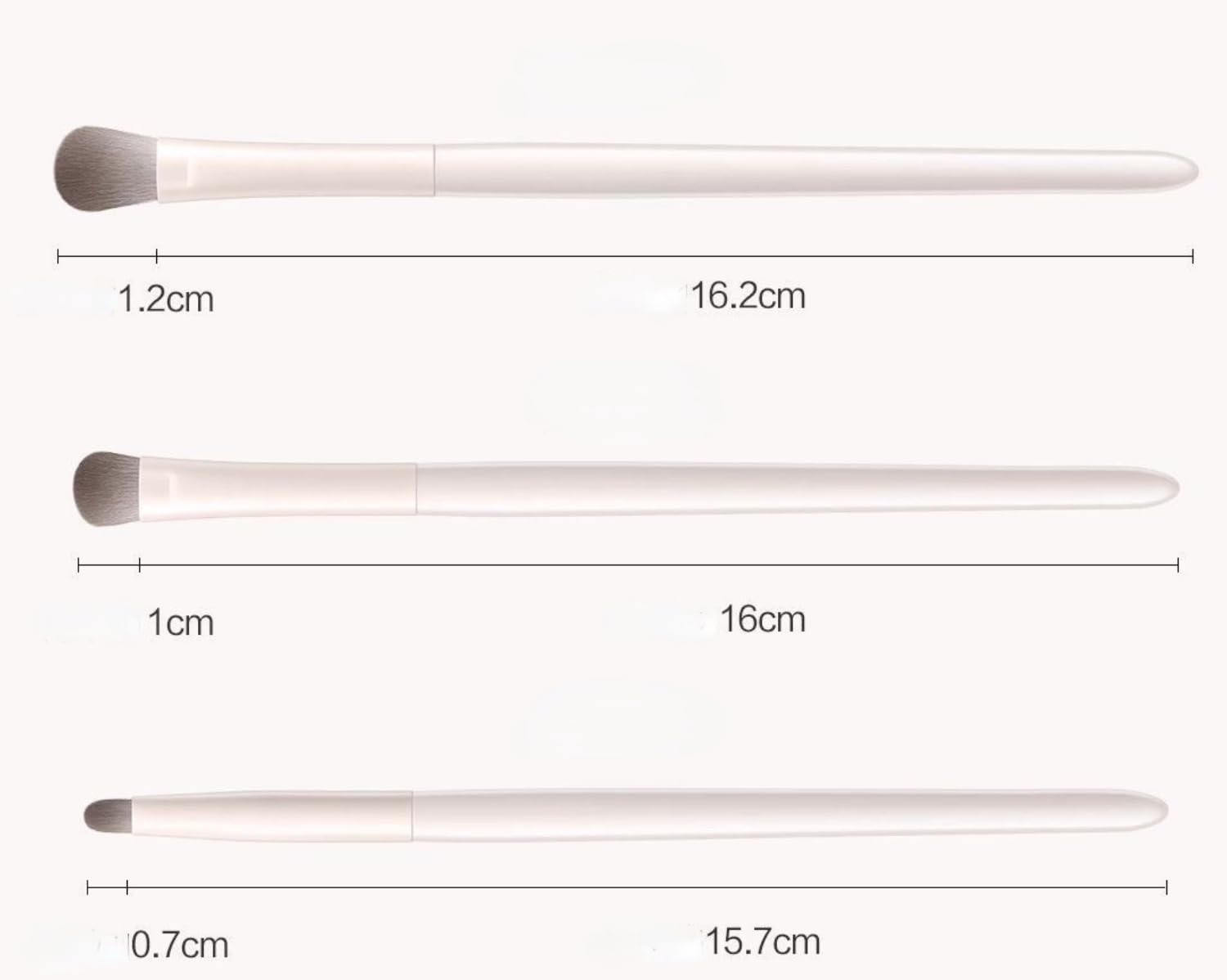 Набор кистей для макияжа MIEDEON 5 предметов белый Один размер, фото №6