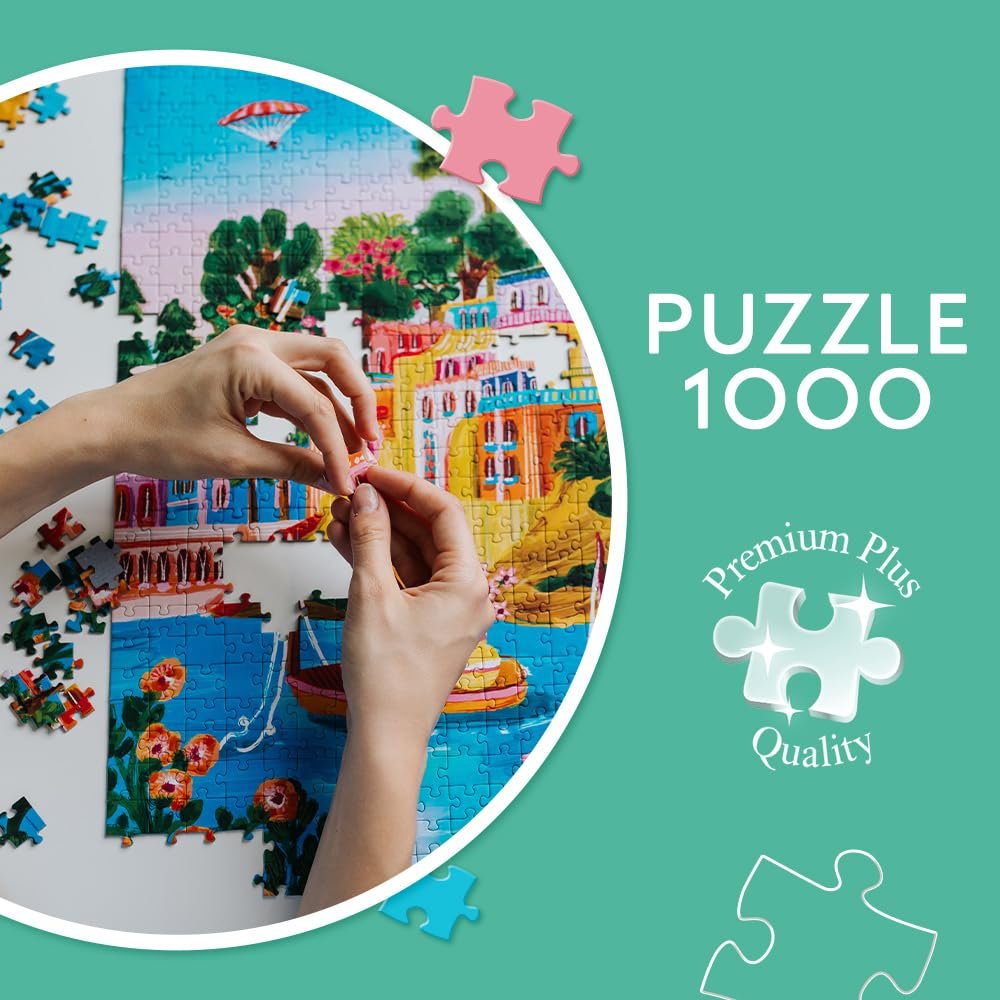 Пазли Trefl Premium Plus Quality The Art of Colour Positano, Italy 1000 елементів, фото №3