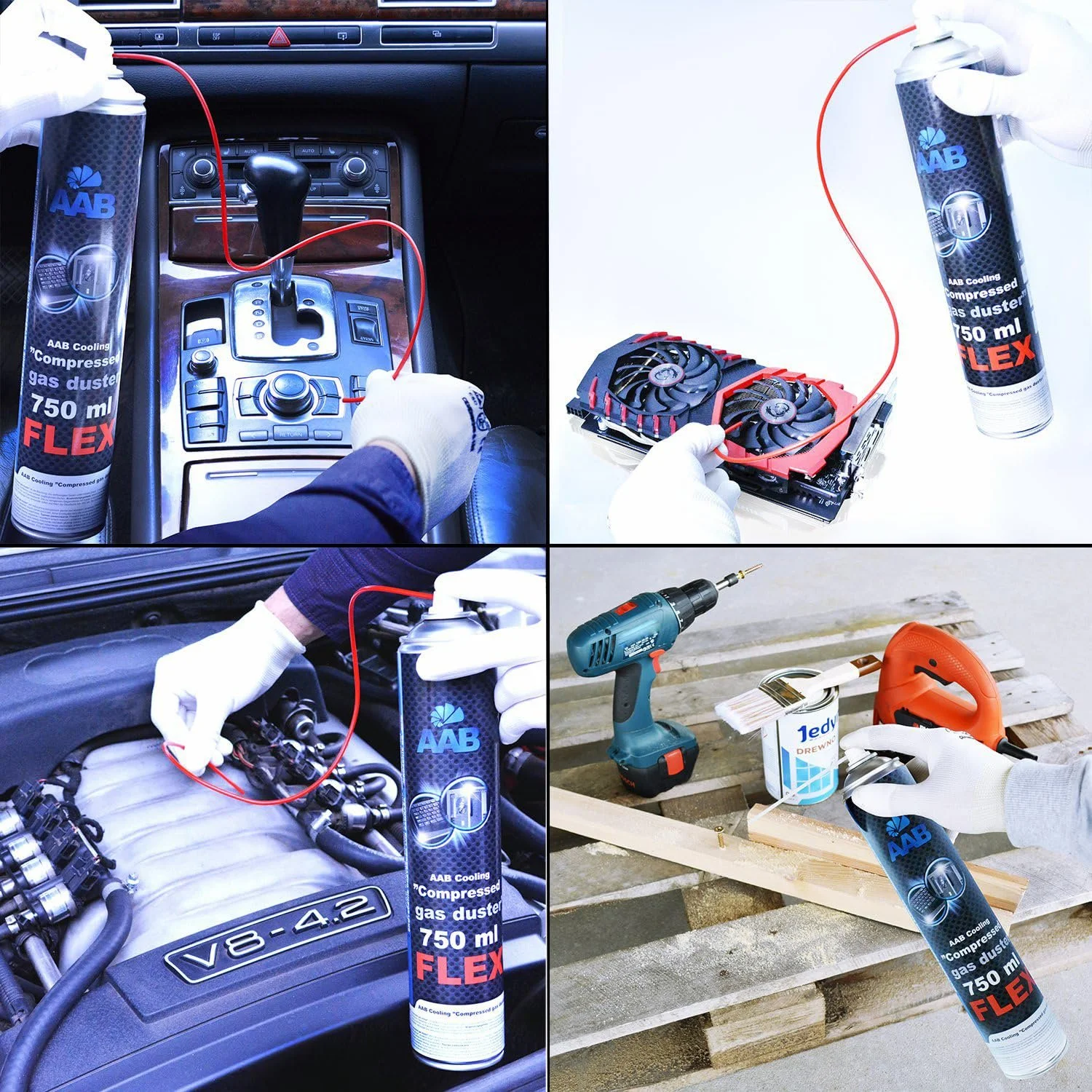 Стиснене повітря AABCOOLING FLEX 750 мл з гнучким шлангом, фото №7