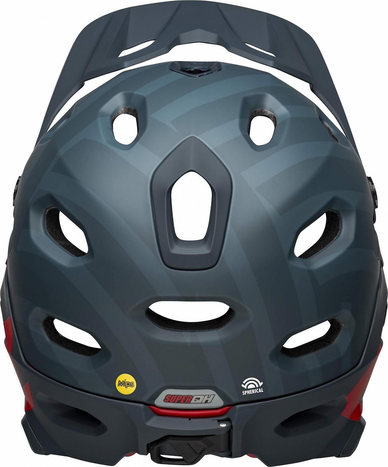 Шлем Bell Downhill MTB Super DH Spherical Prime Matte Blue/Crimson, фото №6
