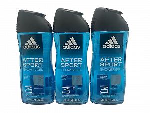 Гель для душа Adidas Men After Sport 3 в 1 250 мл 3 шт - Фото 1