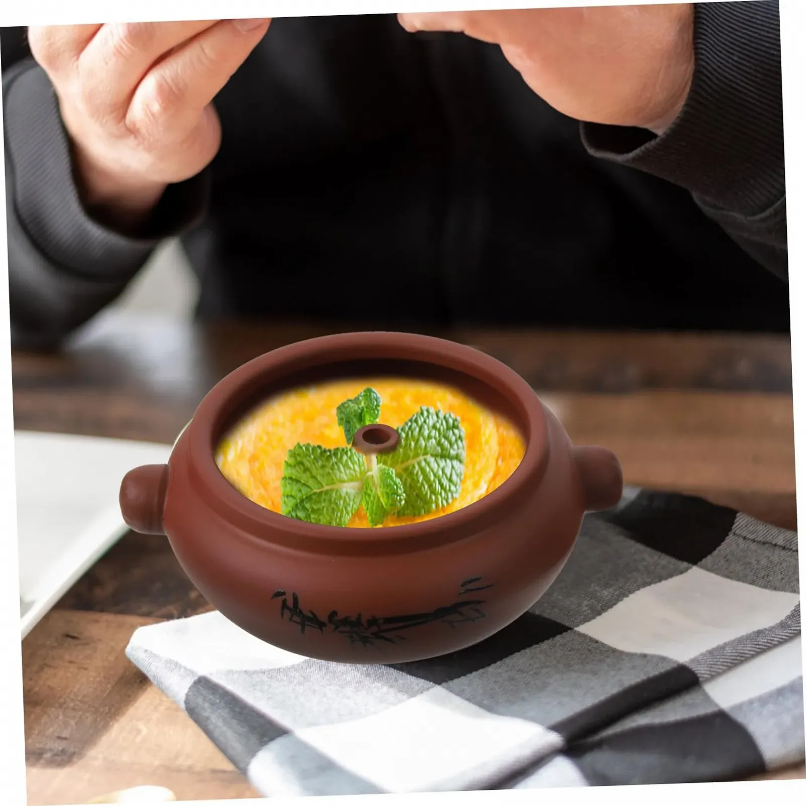 Керамическая кастрюля Cabilock с антипригарным покрытием для супов и тушения, фото №4