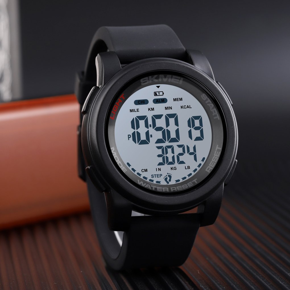Годинник Skmei 1469BKWT Black STOPPED, фото №4