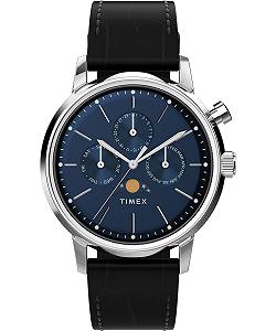 Годинник Timex Marlin Moonphase Чоловічий Багатофункціональний циферблат, чорний - Фото 1