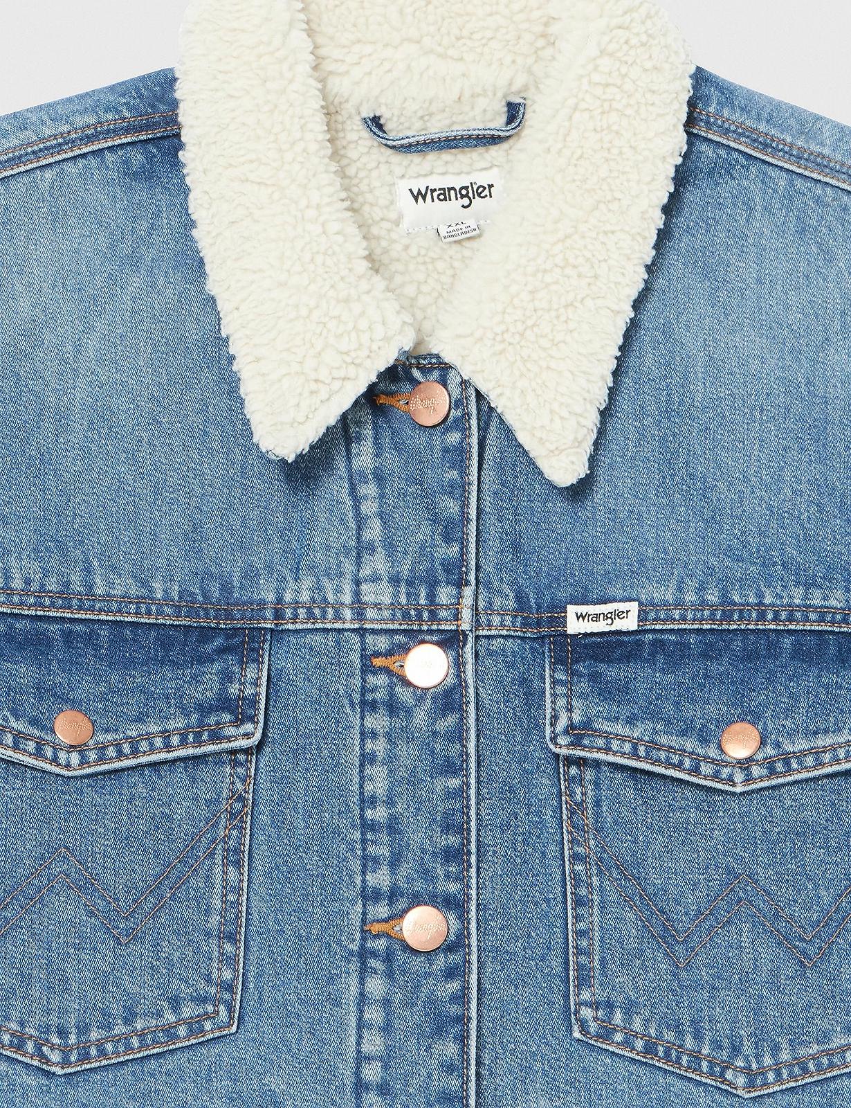Джинсовая куртка Wrangler Heritage Sherpa для женщин, фото №2