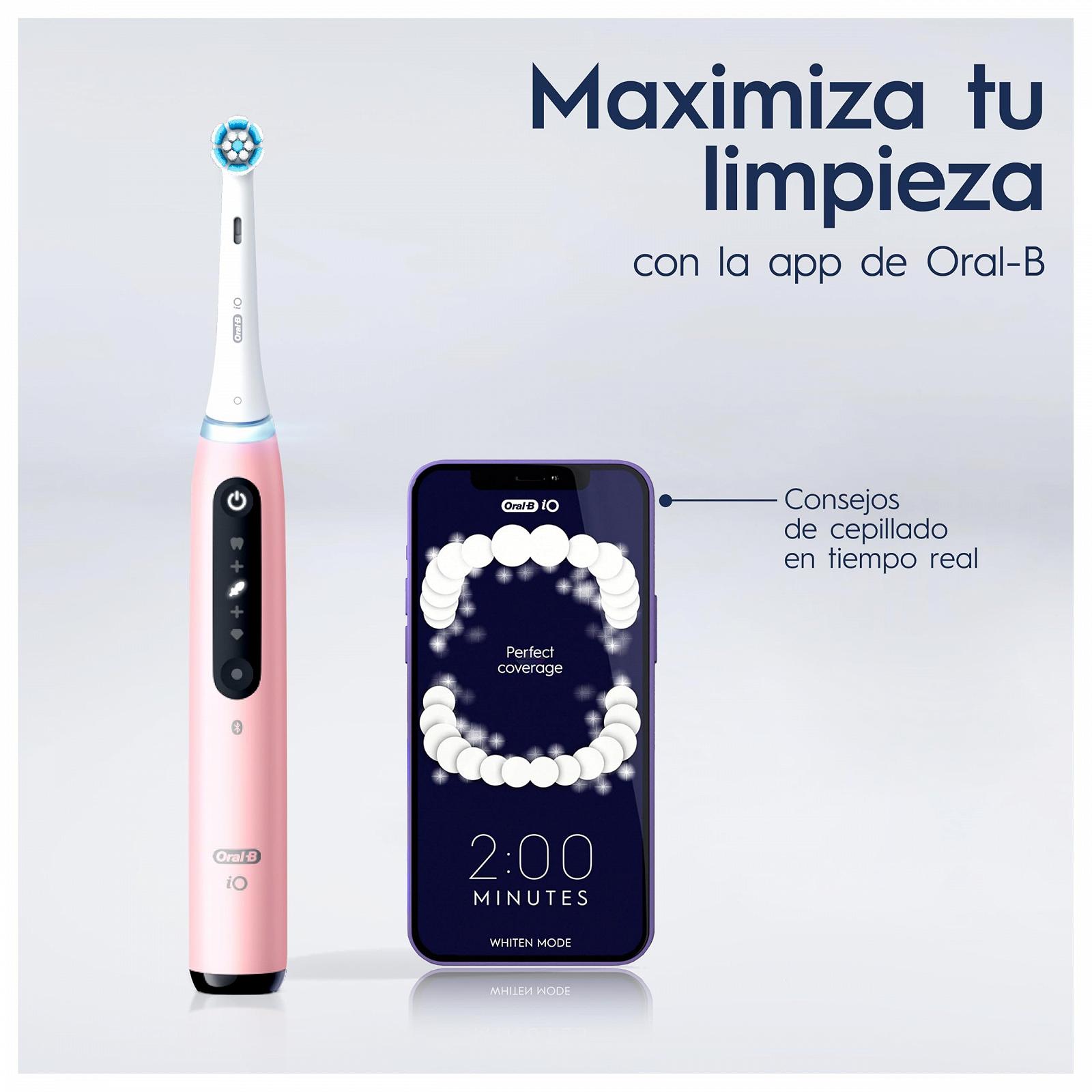 Електрична зубна щітка Oral-B iO 5N Bluetooth рожева. У комплекті 1 щітка та 1 дорожній чохол, фото №6