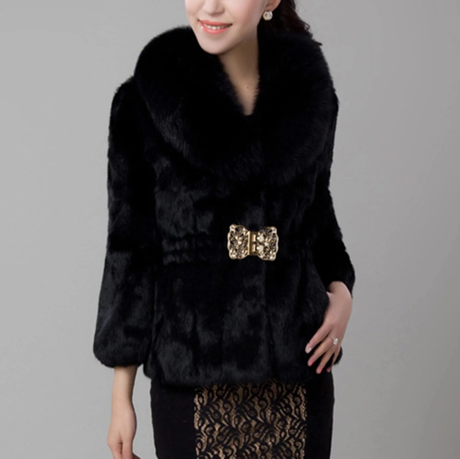 Шуба Raopuzi З штучного хутра Жіноча, фото №3