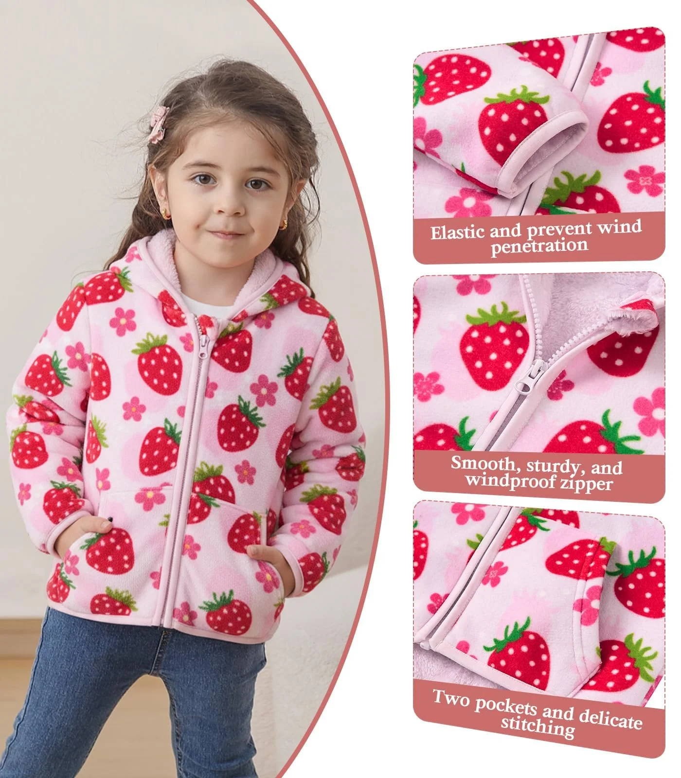 Куртка з капюшоном Goodstoworld для дівчаток, фото №5