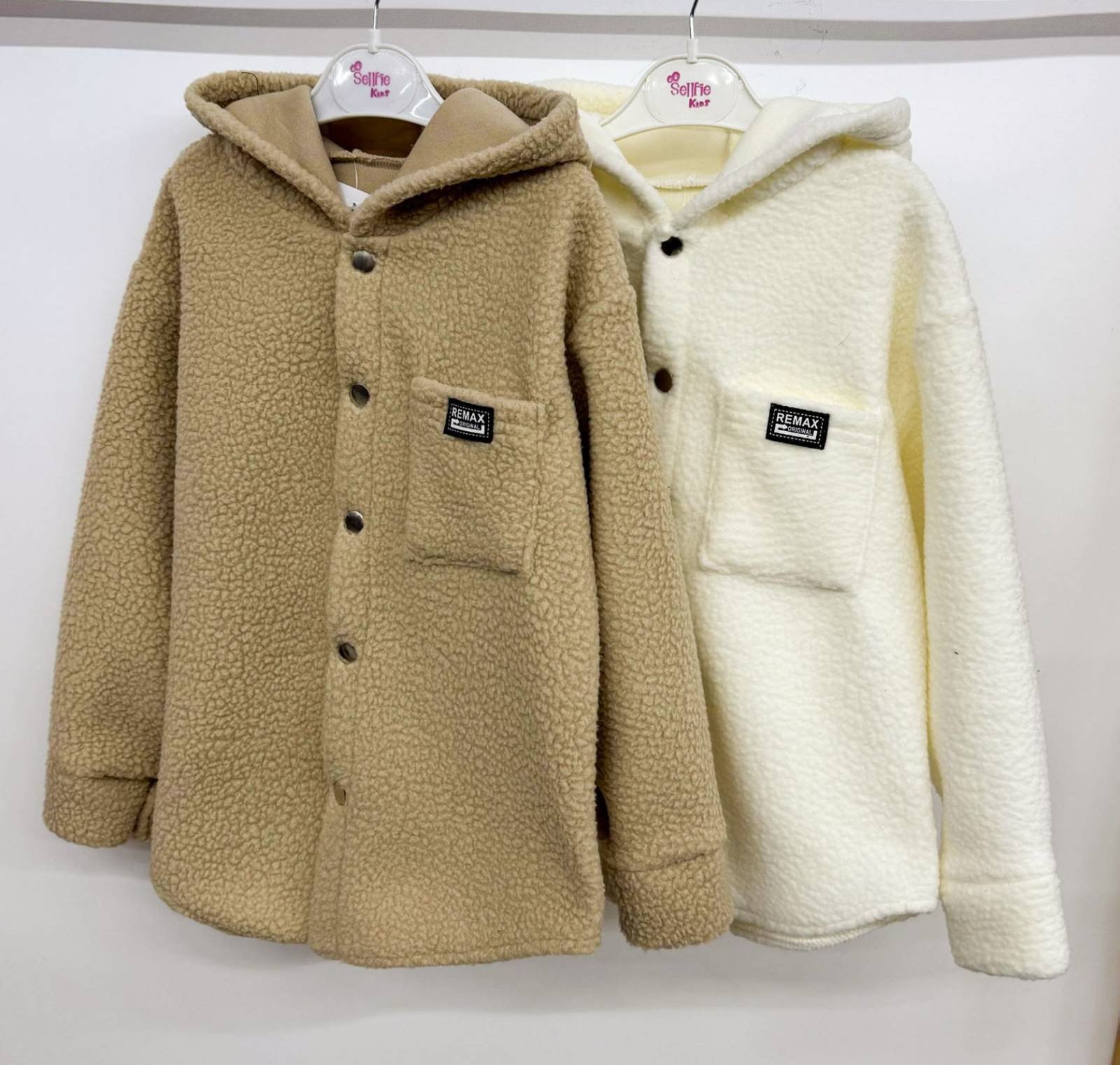 Теплий джемпер тедді від 110 до 152 см з капюшоном, фото №4