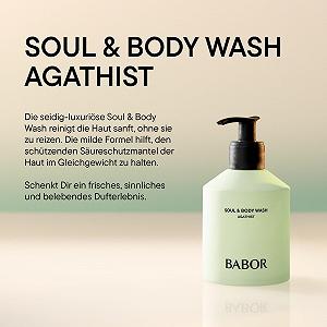 Гель для душа BABOR Soul & Body Agathist с витамином E, гиалуроновой кислотой и провитамином B5 250 мл synthetic.ua - Фото 1