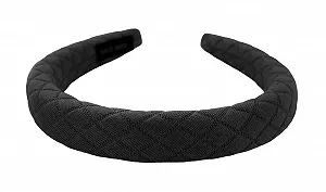 Обруч на голову Axy с тканью, мягкая HRK12 Черный - Фото 1