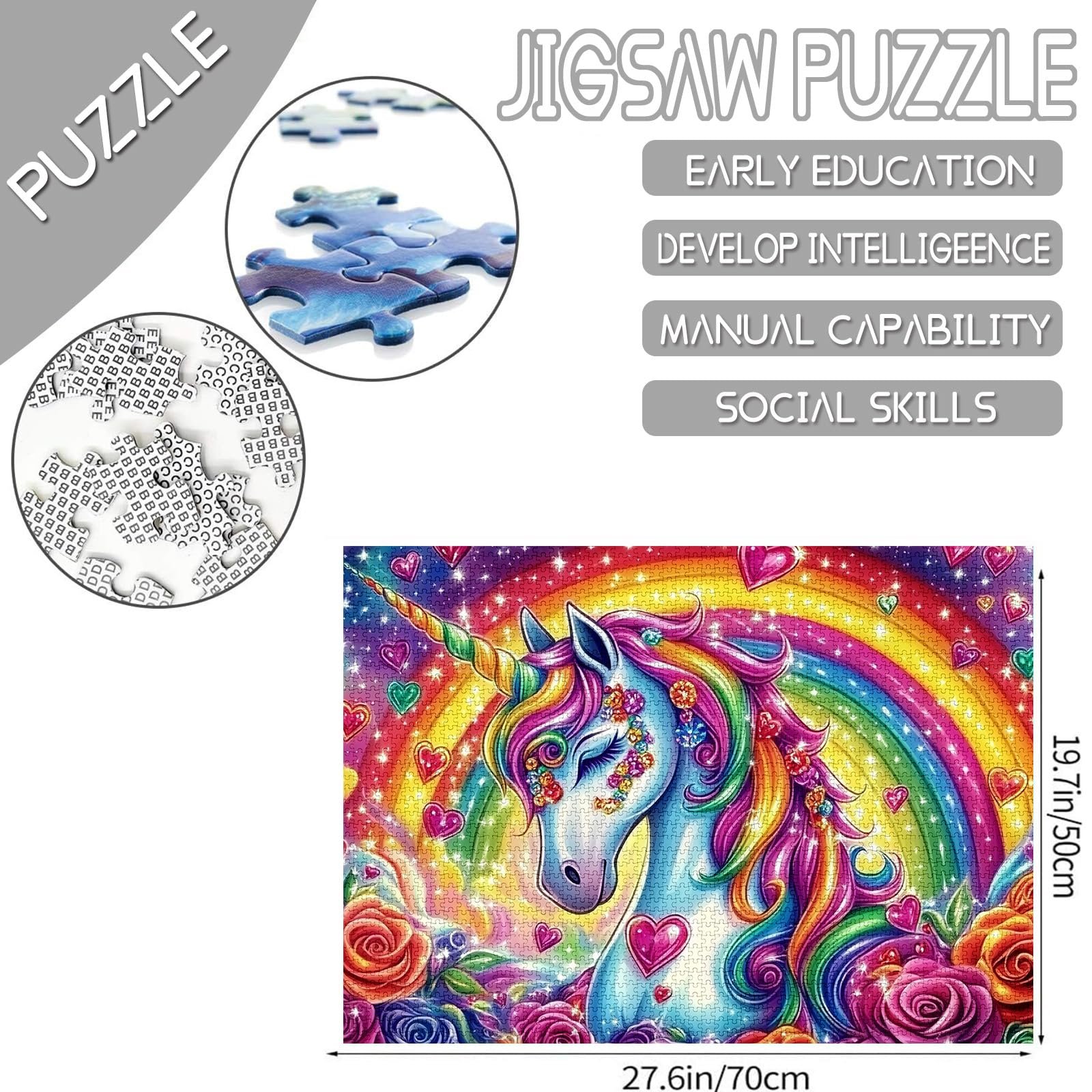 Пазл Tucocoo Glittering Unicorn 1000 деталей, фото №2