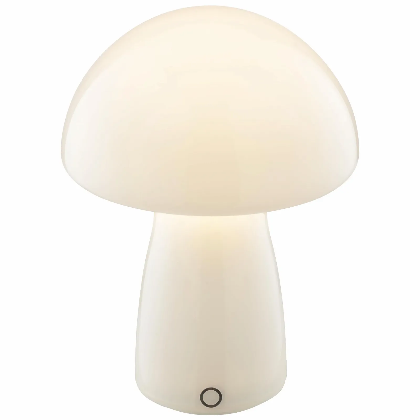 Настольная лампа Lightbox LED Mushroom 250 лм 2700 K 16x22 см 3 уровня яркости Стеклянная Белая, фото №4